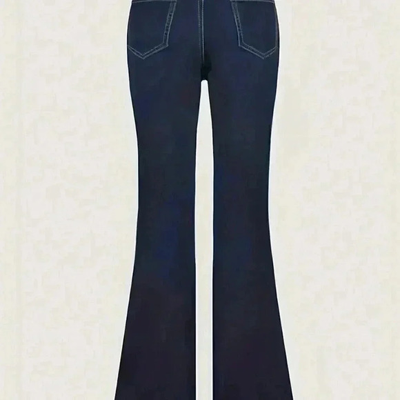 Dark Wash Casual Women's European And American Style Unique Personality Jeans - Picture 4 of 4